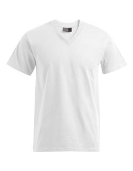Promodoro Premium V Neck , weiß, Größe 3XL