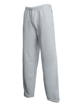 Classic Open Hem Jog Pants, achgrau meliert, XL
