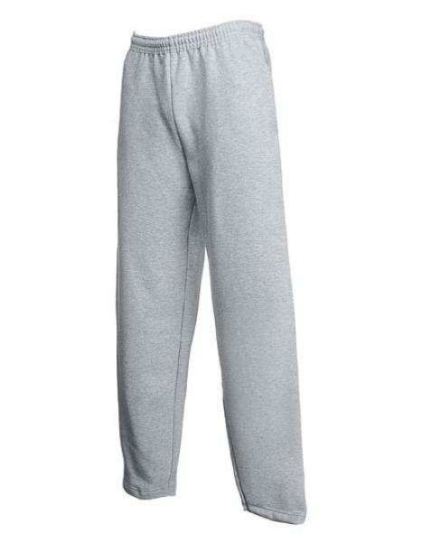 Classic Open Hem Jog Pants, achgrau meliert, XL